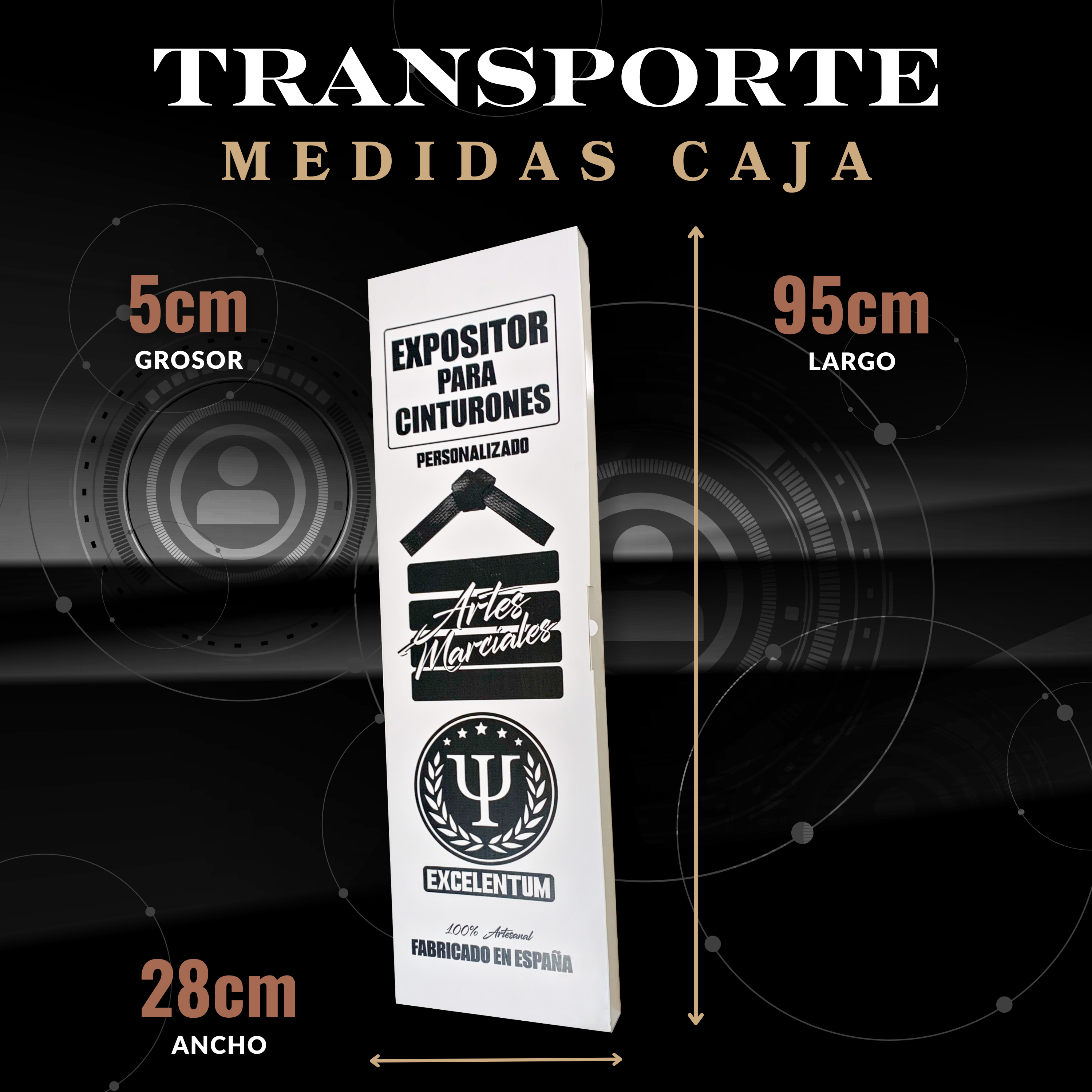 Porta Cinturones Personalizable Artes Marciales