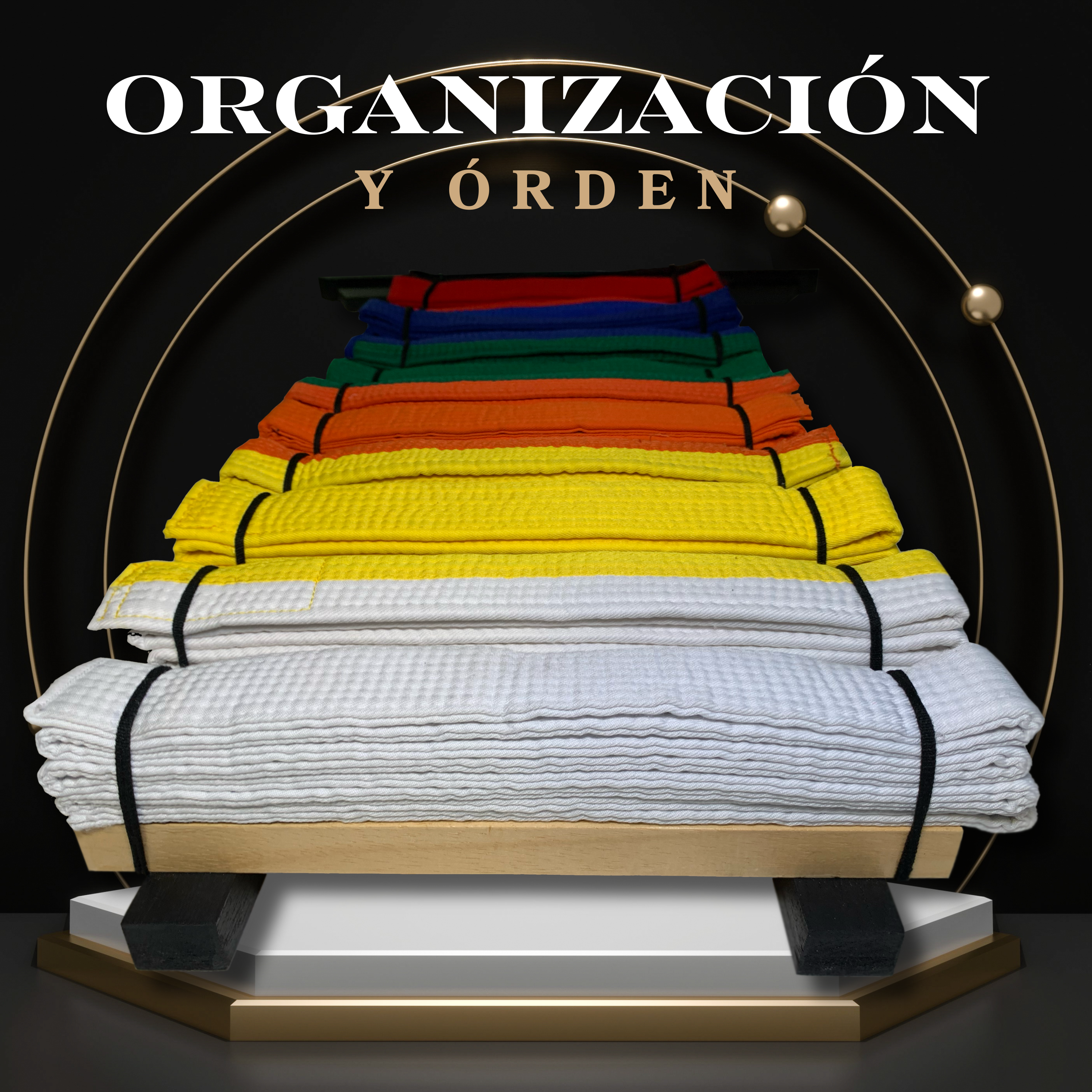 Porta Cinturones Personalizable Artes Marciales