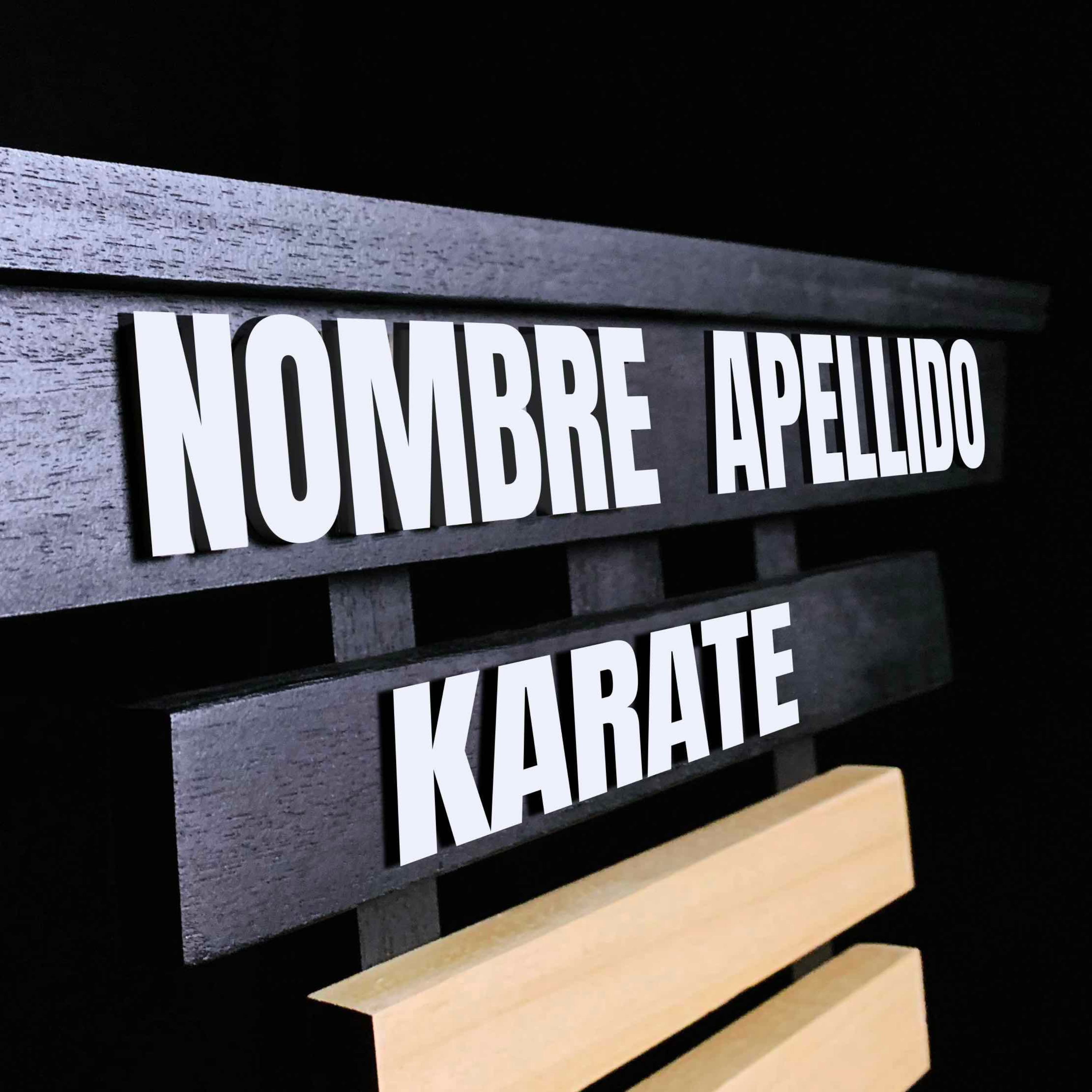 Porta Cinturones Personalizable Artes Marciales