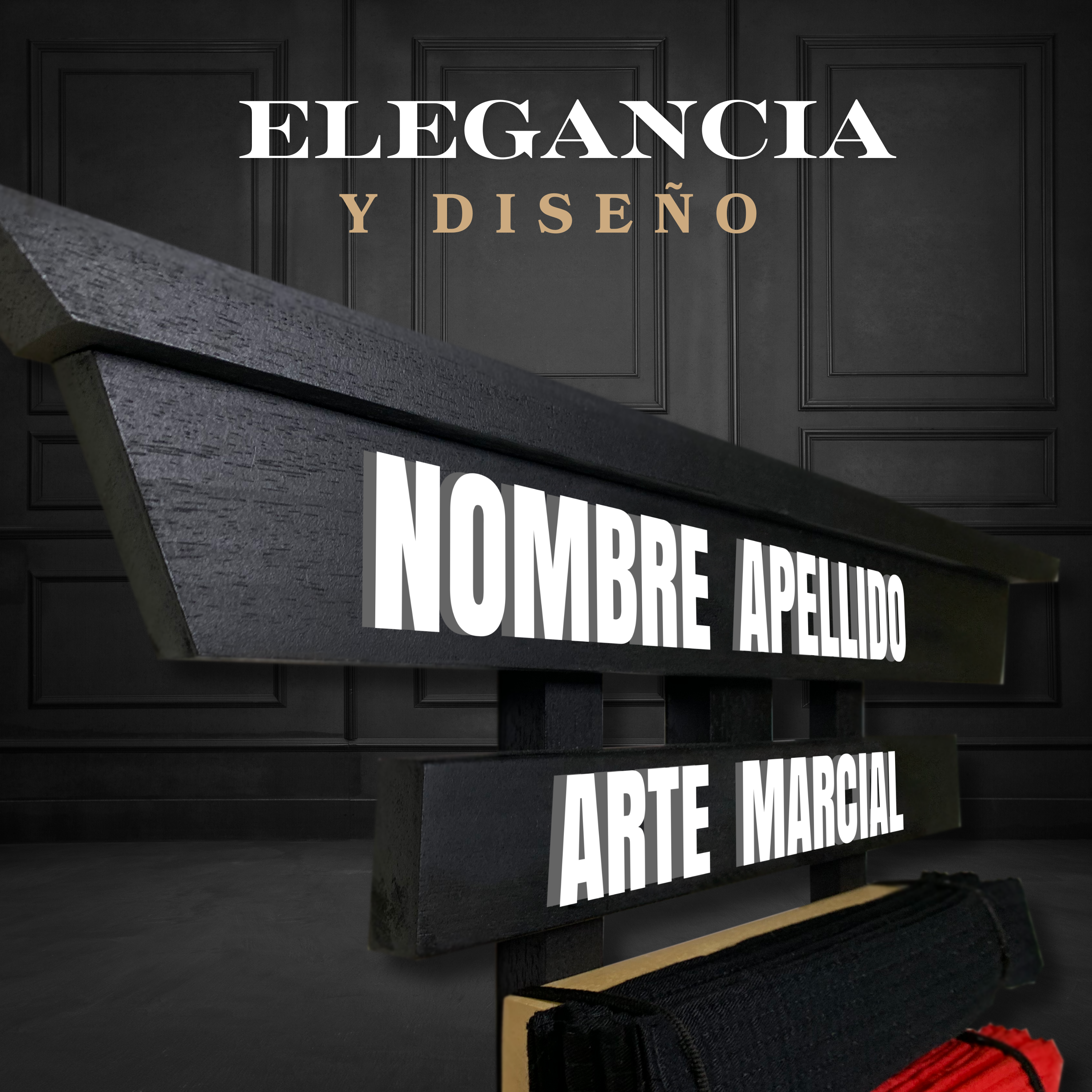 Porta Cinturones Personalizable Artes Marciales